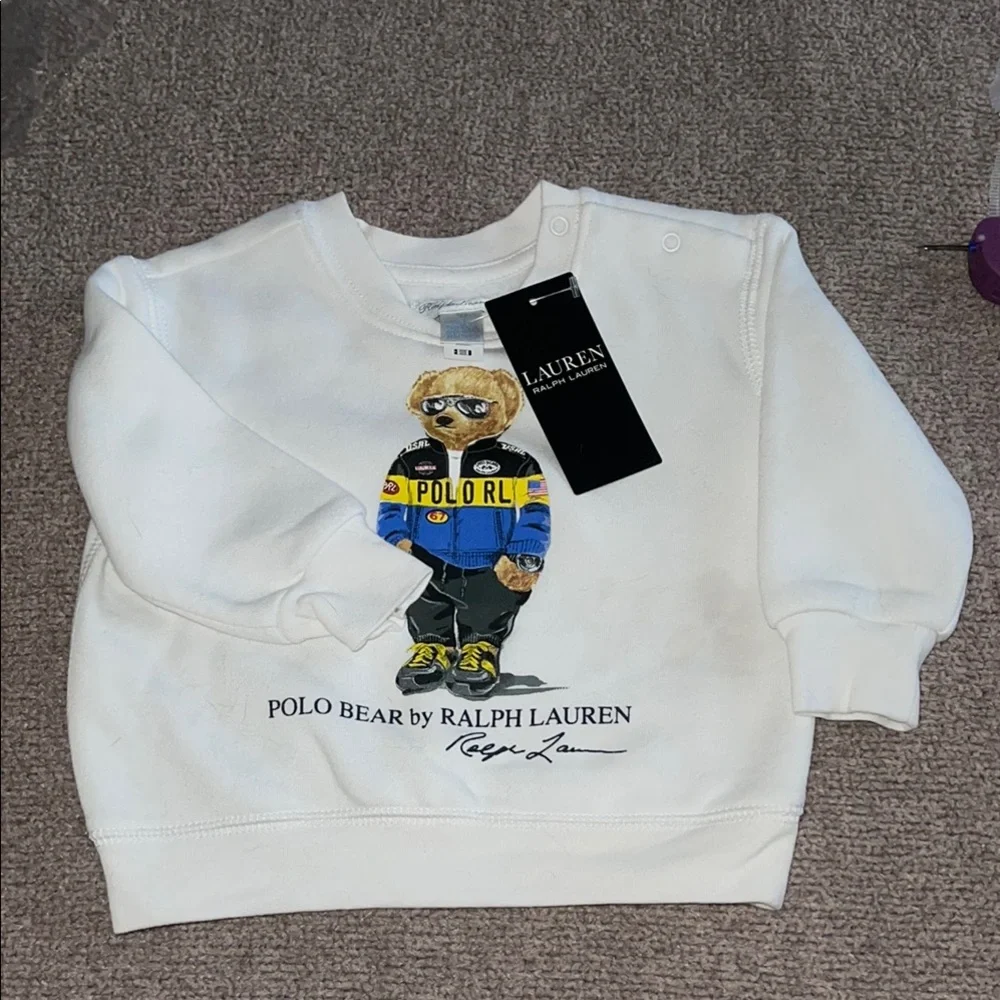 Polo by Ralph Lauren White Sweatshirt